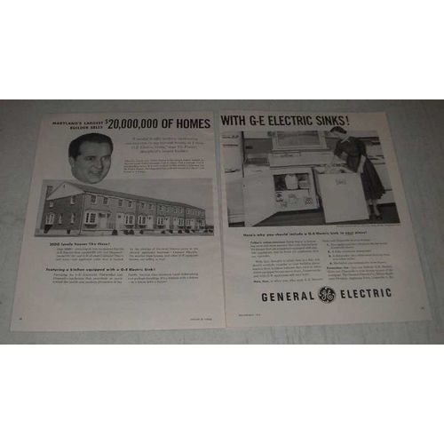 1954 G.E. Electric Sink SE-60 & Disposall FA-4 Ad