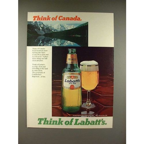 1980 Labatt's Beer Ad - Think of Canada!