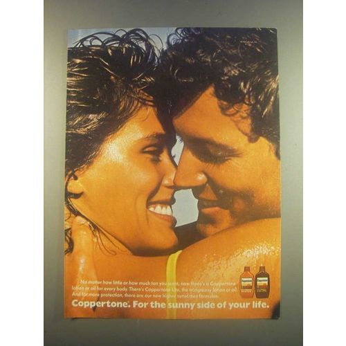 1985 Coppertone Lite Lotion and Oil Ad