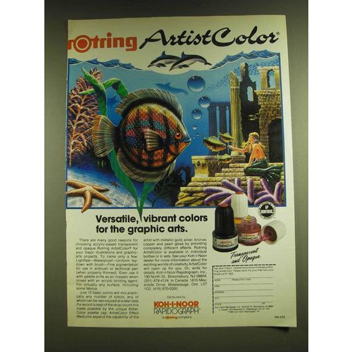 1990 Rotring ArtistColor Ad