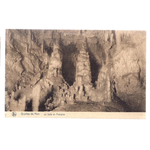 GROTTES DE HAN, HAN-SUR-LESSE, BELGIUM unused vintage postcard caves (e) =