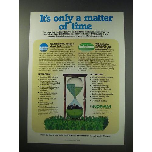 1991 Nor-Am Nitroform and Nutralene Ad - It's only a matter of time