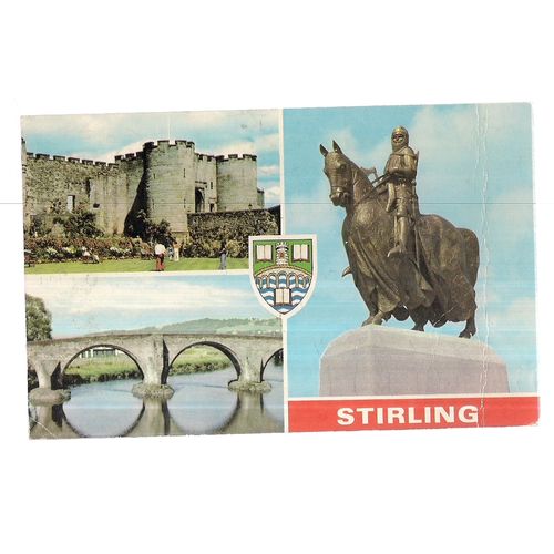 multiview, STIRLING, SCOTLAND used postcard by Dennis 1989 postmark =