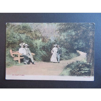 Trichromatic by J Welch, In Love's Lane Novelty Vintage Postcard