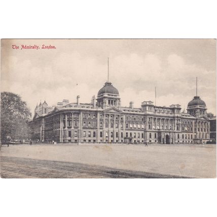 Standard size printed postcard Admiralty London