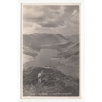 Buttermere Crummock & Loweswater Lake District Postcard Cumbria Sankeys