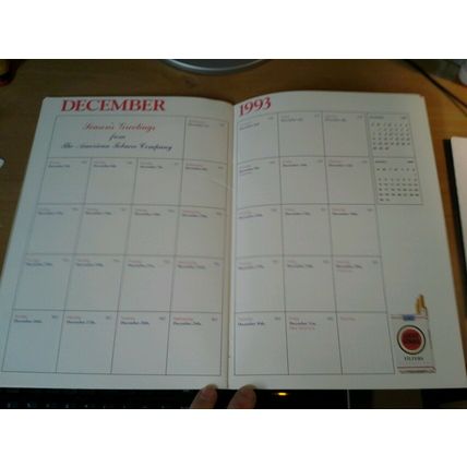 The 1993 American Tobacco Company Planner