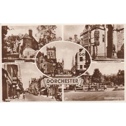 Multi - view Dorchester Dorset Postcard (DOR79206)