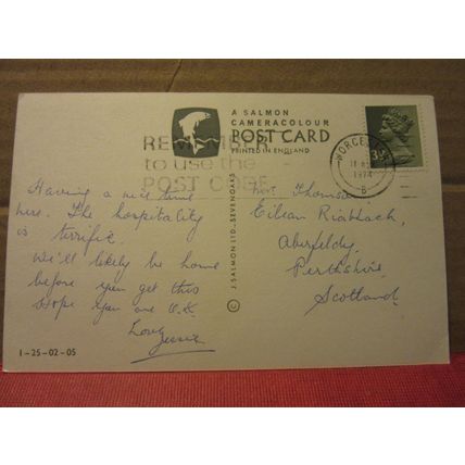 WORCESTER CATHEDRAL used postcard by J. Salmon..1974 postmark =