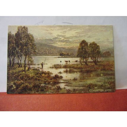 CONISTON LAKE, CUMBRIA vintage unused postcard by Raphael Tuck. 'Oilette' =