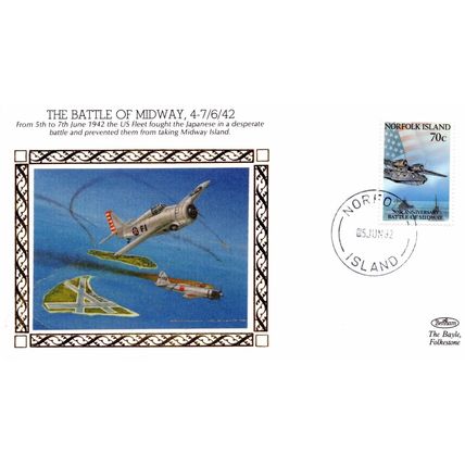 The Battle Of Midway US Air Fleet WW2 Benham Military First Day Cover