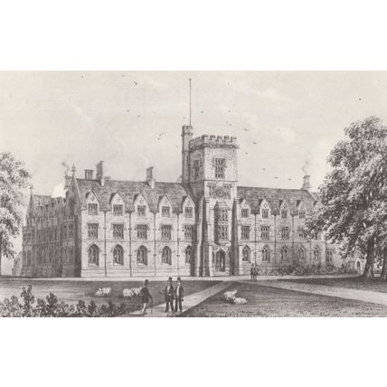 Cirencester Old Royal Agricultural College Gloucester Painting Postcard