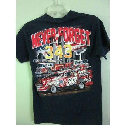 Vintage FDNY 343 9/11 Tee-Shirt, Size Youth Large, 100% Heavy Cotton Made in USA