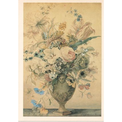 Unused Art Postcard - Flower Piece 1759 - Mary Moser (1744-1819)