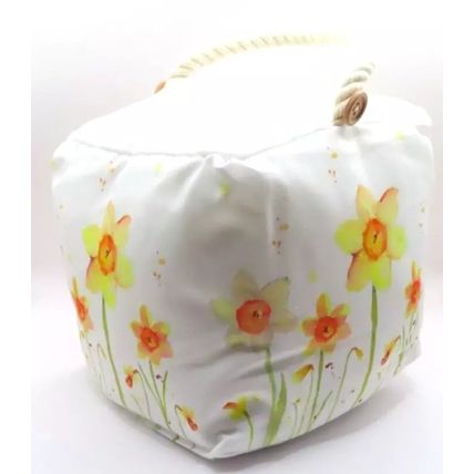 Daffodil Door Stop Fabric 30 CM With Rope Handle Gift Home Decor Door Stay Wedge