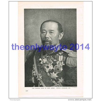 Prince Hirobumi Ito, Japan, Book Illustration, c1907