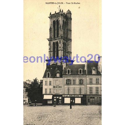 Mantes-la-Jolie, Tour St Macloe, France, Postcard, 1900/10s