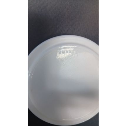 Plain MINT French Vintage White Milk Glass 1970’s Round Ashtray Dish