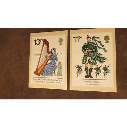 1976 GB PHQ Postcard cover - British Cultural history set - PHQ17