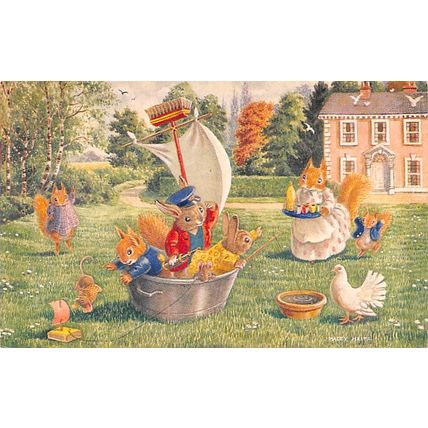 Racey Helps : "Ship Ahoy" : Medici postcard Pk. 350