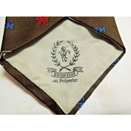 Vintage Bronzini Polyester Democrat Tie Donkey Political Novelty Necktie 1970's