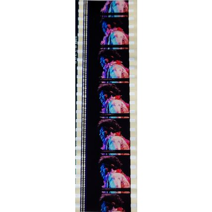 Jimi Hendrex. Pk MTP - A023W . 1 STRIP OF 5 - 35MM FILM CELLS. A very rare strip
