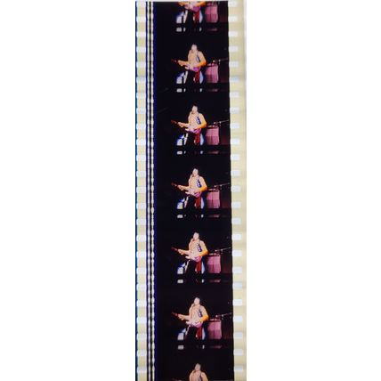 Jimi Hendrex. Pk MTP - b050x . 1 STRIP OF 5 - 35MM FILM CELLS. A very rare strip