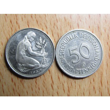 1989g 50 Pfennig Germany Coin