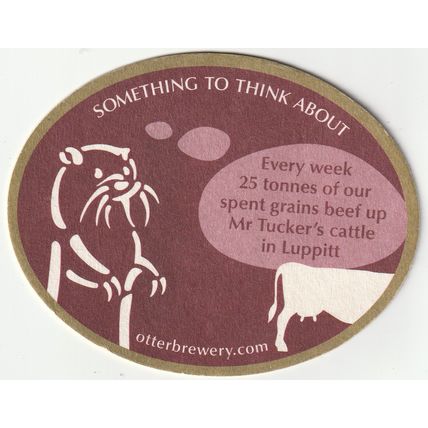 BEER MAT - OTTER BREWERY - BEERTRIX OTTER - (Cat No 054) - (2011)