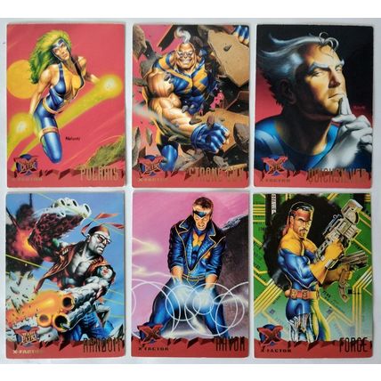 Marvel Comics 1995 Fleer Ultra X-MEN 6 trading cards X-FACTOR team