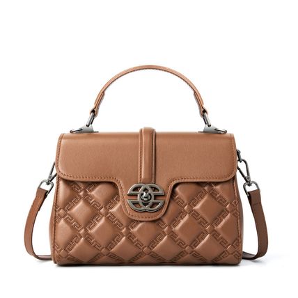 Women Leather Crossbody Bags Women's Tote Shoulder Bag Brown