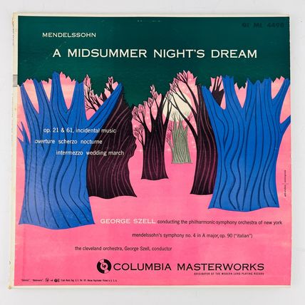 Mendelssohn Midsummer Nights Dream Symphony No 4 In A Major Op 90 Italian Vinyl