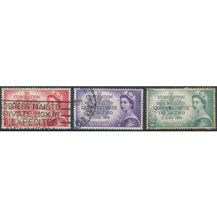 QEII Coronation - Australia 1953 - FH - SG 264/6