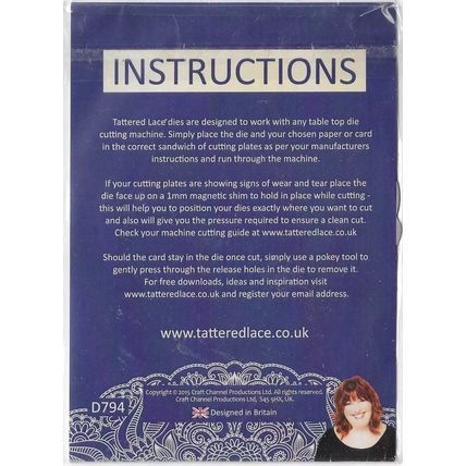 Tattered Lace. Diamond Trellis Flourish Die. Die Cutting Cardmaking Scrapbooking