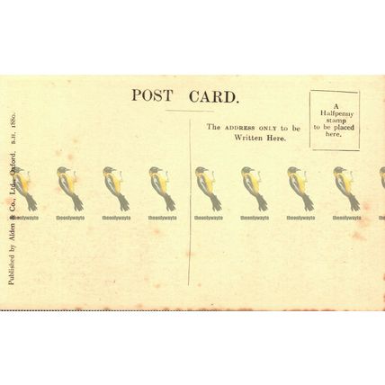 Quadrangle, Corpus Christi College, Oxford, Alden Postcard