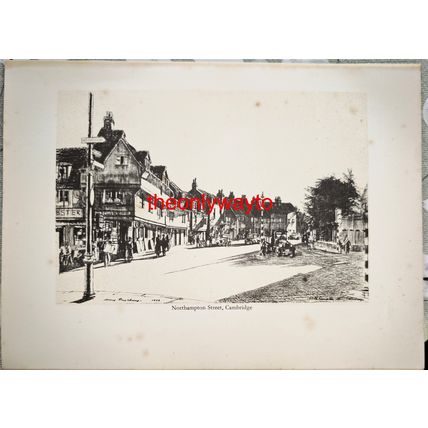 Northampton Street, Cambridge, Cambridgeshire, Book Illustration (Print), 1936
