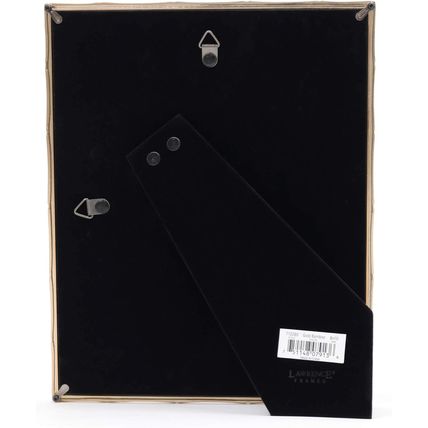 Lawrence Frames Bamboo Design Metal Frame, 8X10, Matted 5X7, Gold