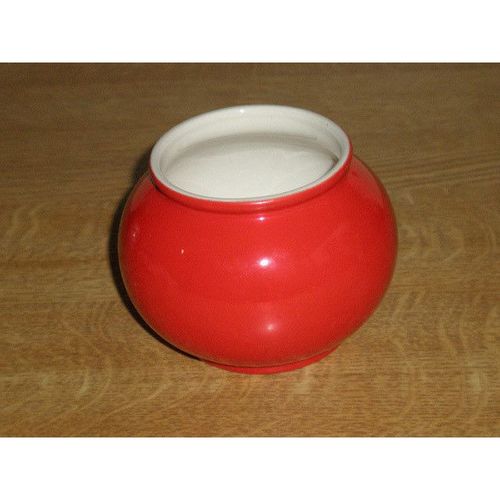 Bright Red Vintage Arthur Wood Sugar Bowl