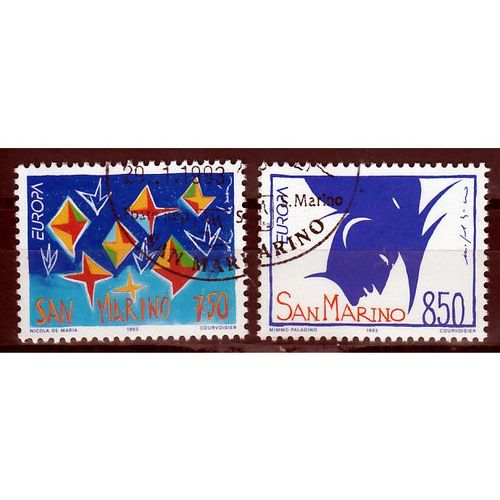 San Marino Europa cept 1993 gestempeld