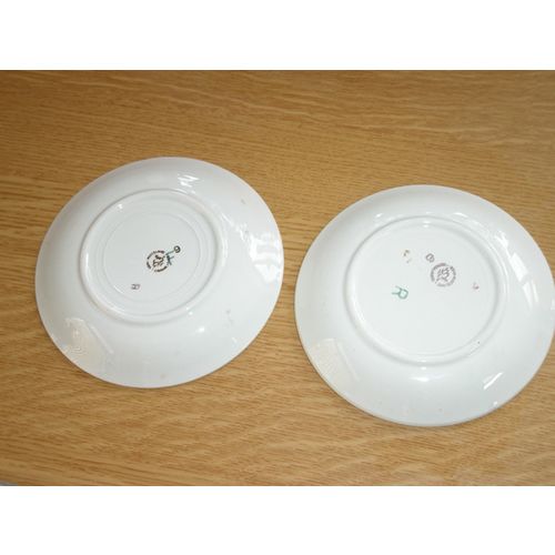 Two Pretty Vintage French Ceranord Saucers