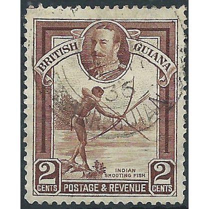 British Guiana 1934 SG289 2c Red-Brown Fine Used ..