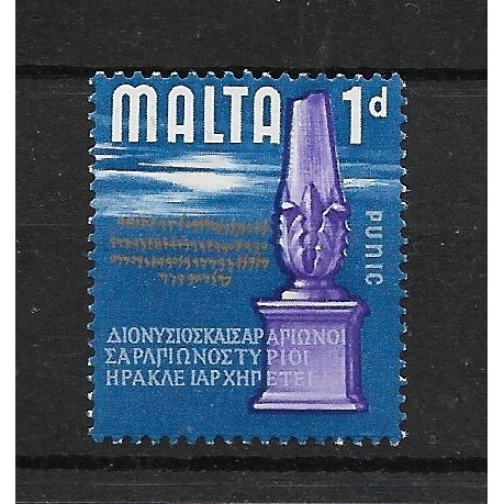 Malta.SG331 1d Punic Era.Mounted Mint.Sept18