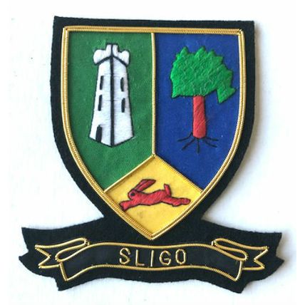 HAND EMBROIDERED IRISH COUNTY - SLIGO - COLLECTORS HERITAGE ITEM TO BUY CP MADE