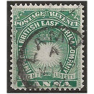 British East Africa 1890 SG5 1a Blue-Green Fine Used . .. .