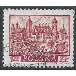 Mi 1212: 1 Zl. 55 purple/straw Historic Cities: Piast Castle, Opole