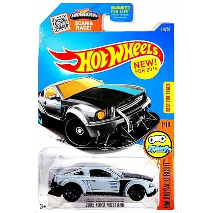 Hot Wheels - 2005 Ford Mustang: HW Digital Circuit #1/10 - #21/250 (2016) *Gray*