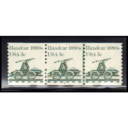 1898 3c Handcar Fine MNH Dry Gum PNC 2/3 KA9371