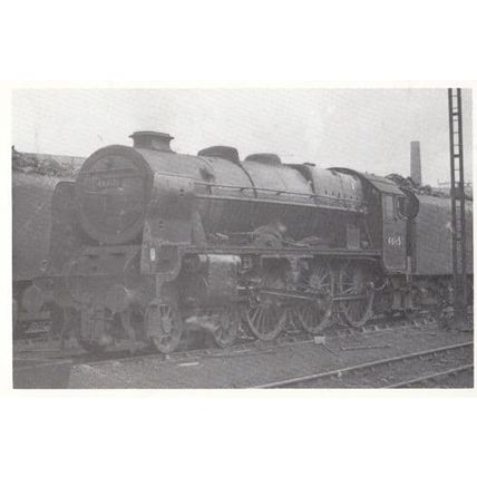 46155 Lancer Train Royal Scot Class Longsight Sheds Manchester Station Postcard