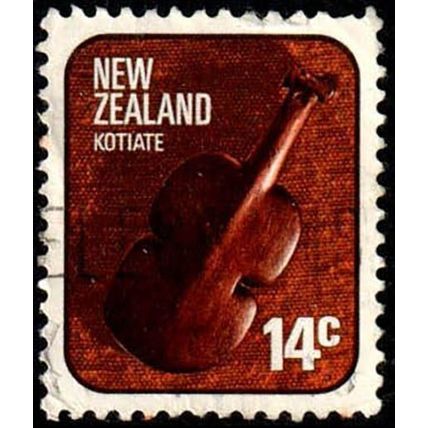 New Zealand 1976 Maori Club 14c Used Stamp Kotiake Artifact.