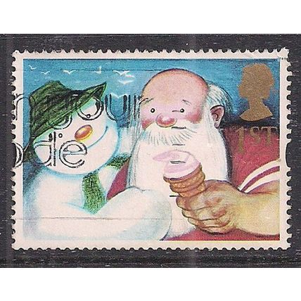 GB 1993 QE2 1st Greetings Gift Giving Snowman & Father Christmas SG 1650 ( 1012